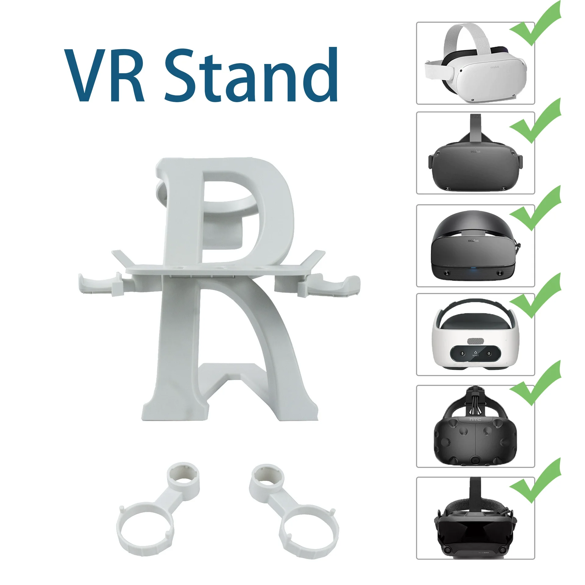 Soporte de exhibición universal para gafas de realidad virtual Meta Quest 2/Rift S/HTC Vive/Pico 4, accesorios de almacenamiento.