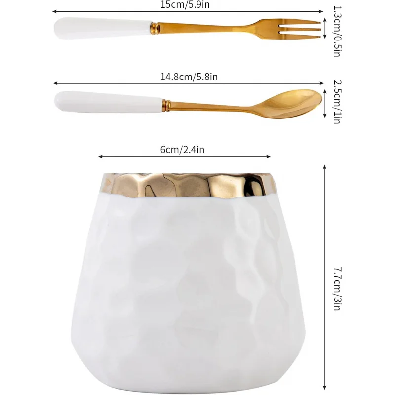 حاوية تخزين من السيراميك، أدوات مائدة منزلية من الفولاذ المقاوم للصدأ مناسبة للسلطات والمقبلات والكعك ومجموعات الفاكهة