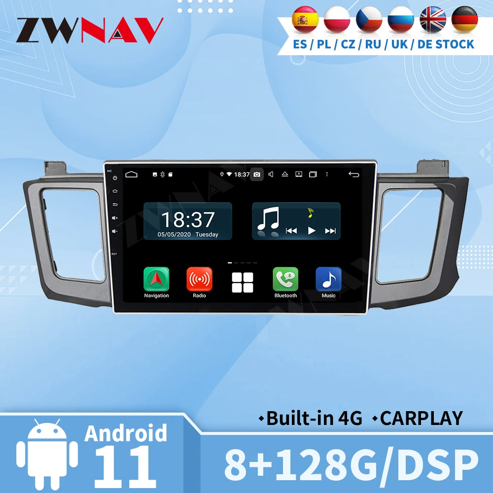 

Carplay радио Bluetooth для TOYOTA RAV4 RAV 4 2012 2013 2014 2015 Автомобильный мультимедийный центральный 2 Din Android Авто экран стерео