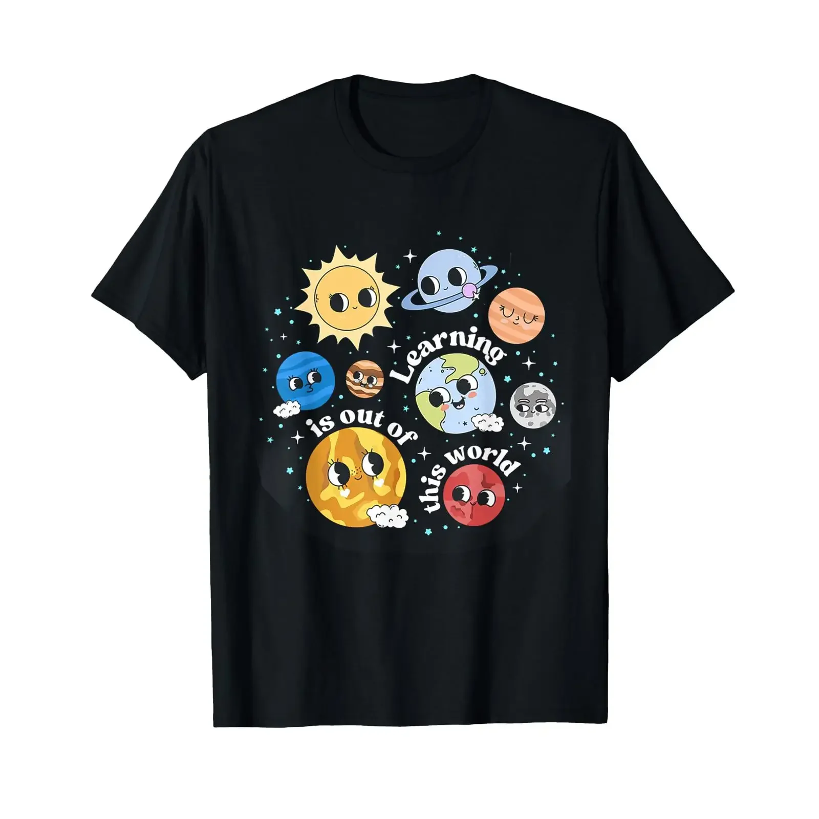 Solar System Learning is Out of This World Science Teacher T Shirt vintage Washed Comfortable Stretched Soft designer clothes