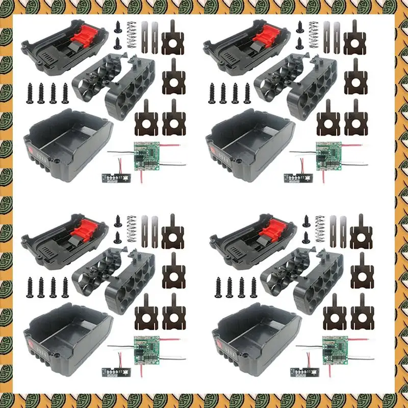 A77I 4X Li-Batteria Custodia Circuito PCB Per Lomvum Zhipu Hongsong Jingmi Nessuna Batteria Al Litio Originale 18V, 10 Fori