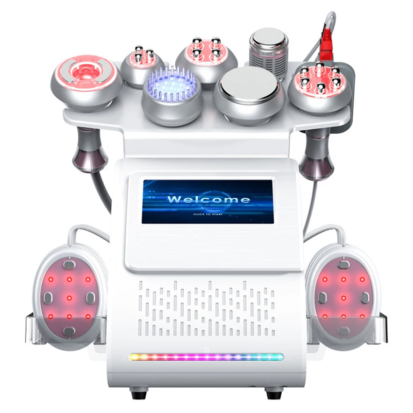 

80K 9 in 1 Lipo Cavitation Ultrasonic Vacuum Slimming Radio Frequency Explosive RF+EMS Beauty Machine Face Skin Lifting Device