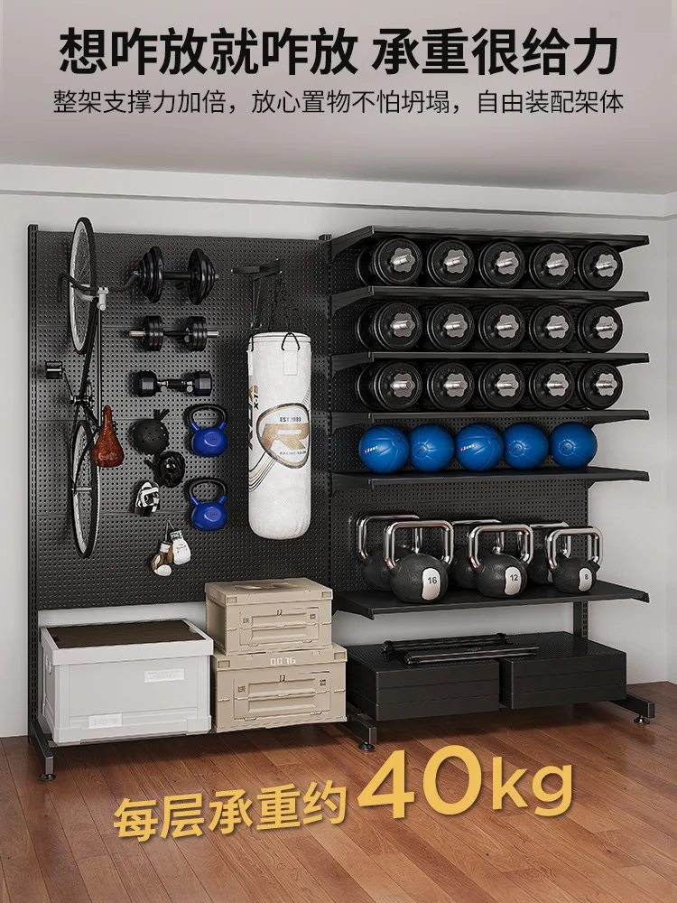 Cave plate shelf Floor-to-ceiling vertical hardware tool storage rack Sports equipment Metal non-punching household shelf