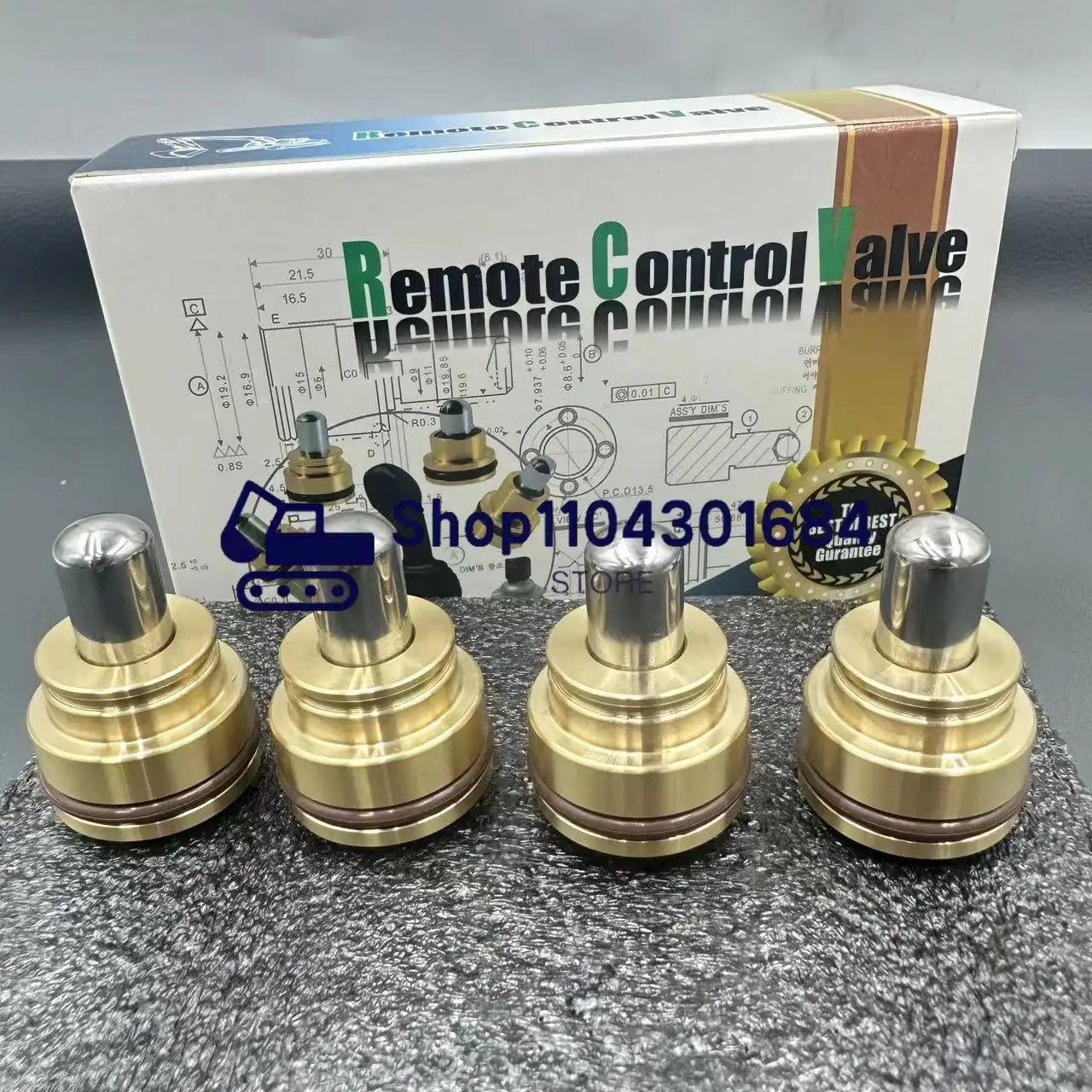 

4 шт. 118-4086,096-1628, комплект плунжера пилотного клапана для Caterpilla CAT320B,320C,320D,307C,308C,311,311B,311C,311D,336D,330C,349D,313D