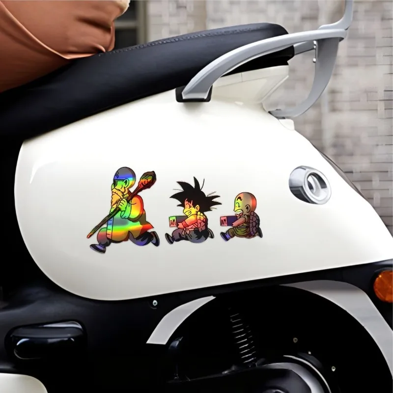 Dragon Ball Laser Car Funny Sticker Reflective Waterproof  Decals for Car Bumper Windows Motorcycle Laptop Walls Car Accessories