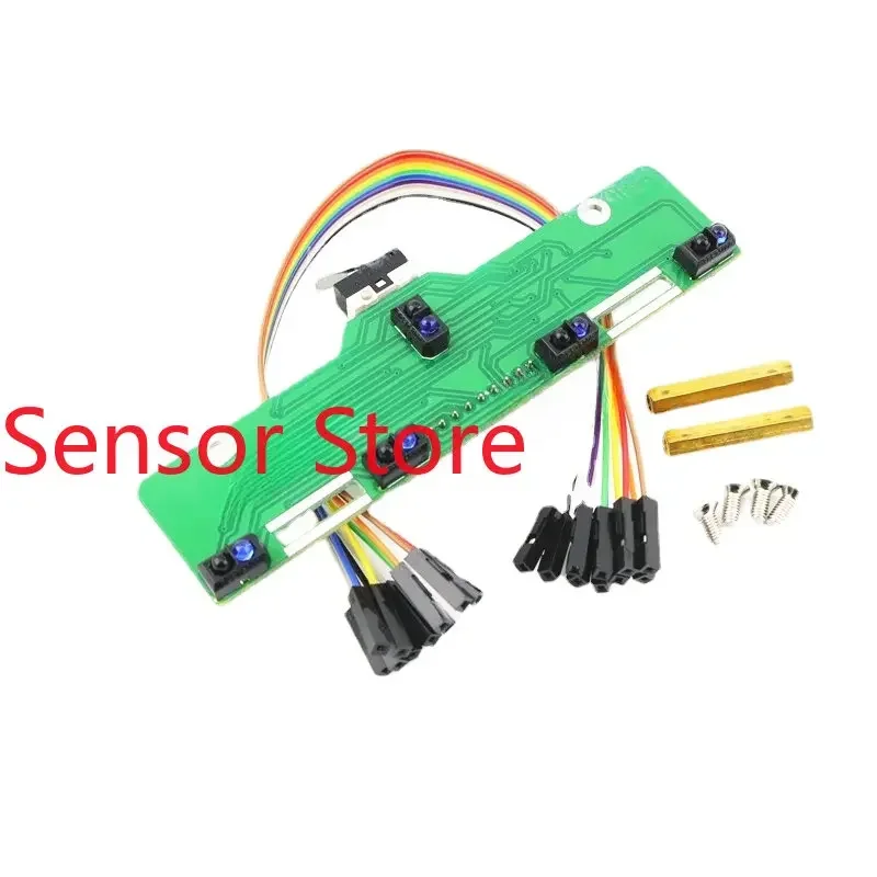 

5PCS HJ-IR5 Five-way Tracking Module Intelligent Trolley Black And White Line Recognition 5-way Infrared Following