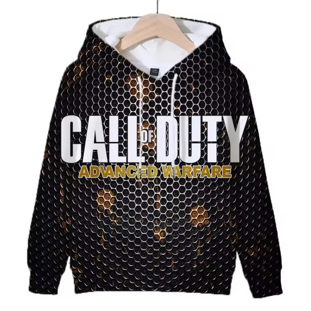 New Game Call of Duty 3D Printed Men\'s Hoodie Harajuku Long Sleeves Oversized Outdoor Pullover Sweatshirt Kids Unisex Clothing