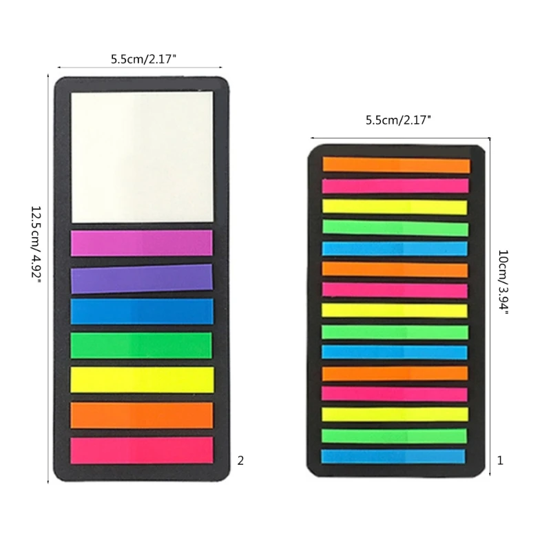 แท็บธงหน้ายาว 160/300 ชิ้นแท็บเหนียวสีโปร่งแสง Y9RF