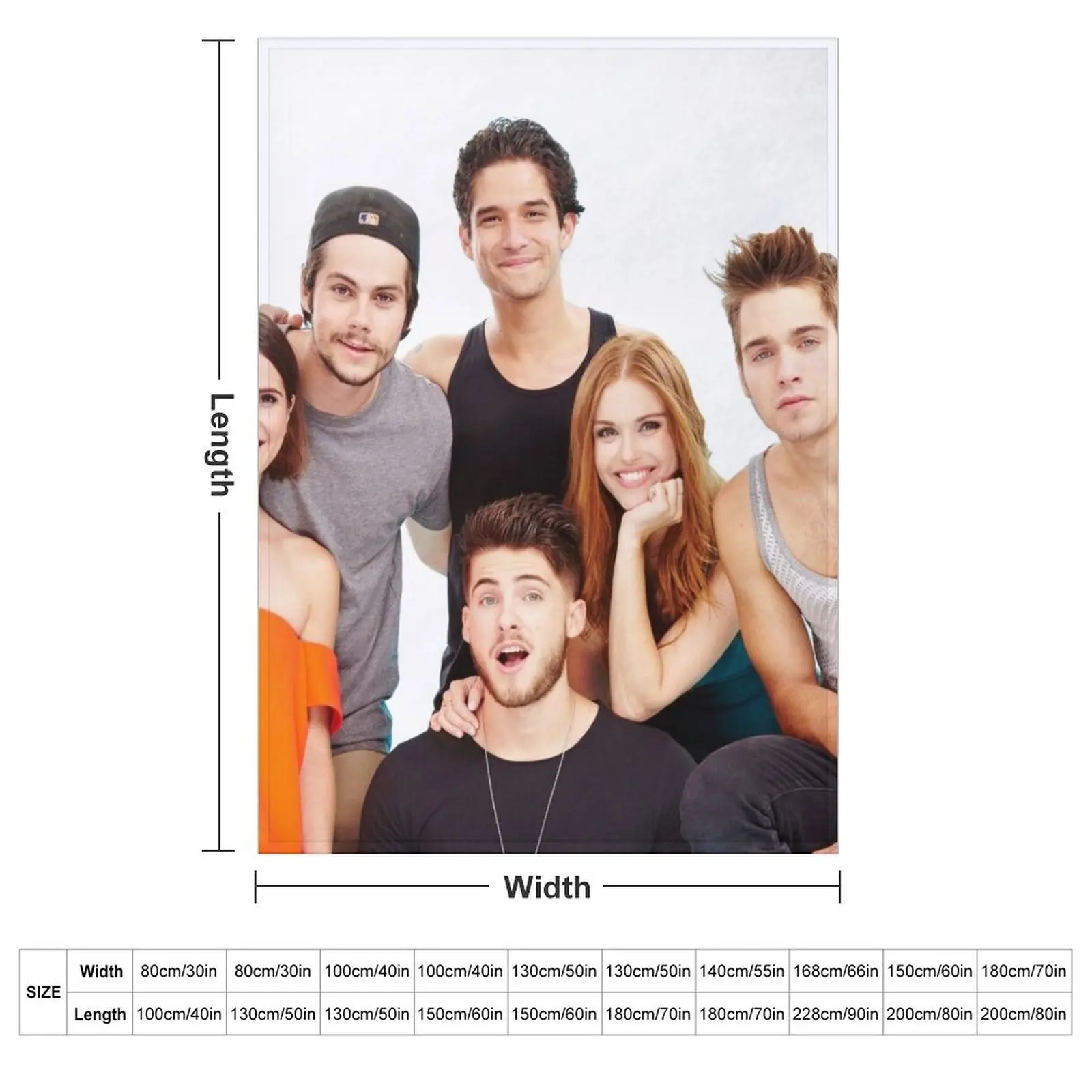 teen wolf cast Throw Blanket Multi-Purpose Flannel manga Luxury Throw Beach Blankets For Sofas Blankets