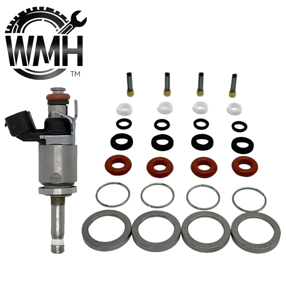 

4 Sets Fuel Injector Service Kit For Honda Accord CR-V 2.4L Earth Dreams, 16450-5LA-A01 Injector Rebuild Kit With Seals Filters
