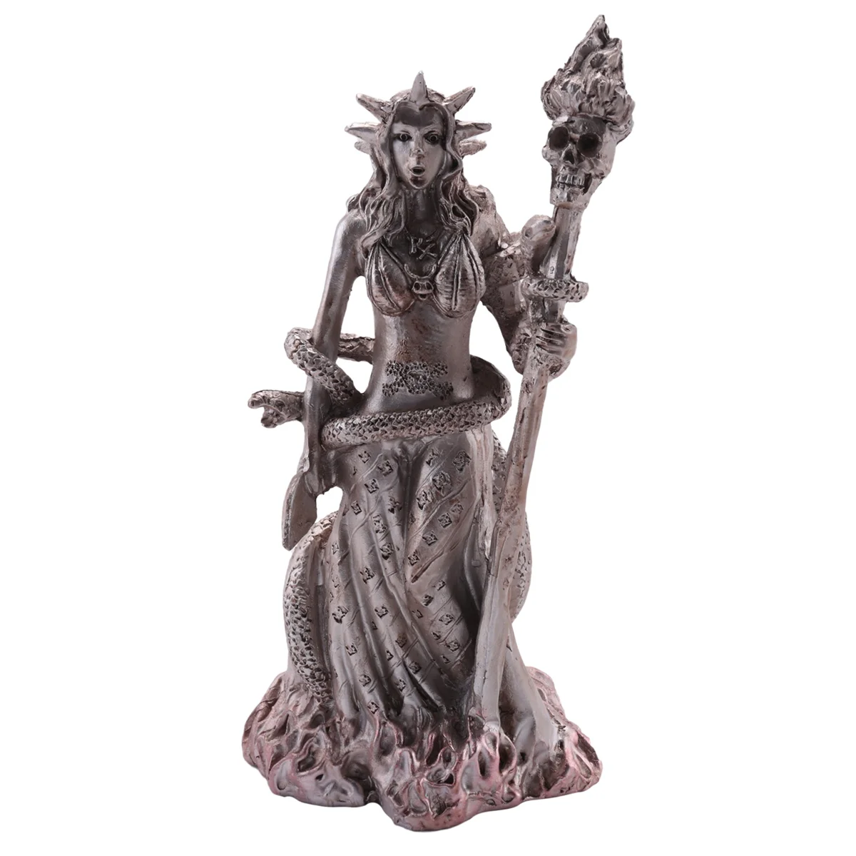 Greek Goddess White Sorceress Witchcraft Hecate Figurine Hekate Necromancy Deity Magic Powerful Pagan Witch Statue A