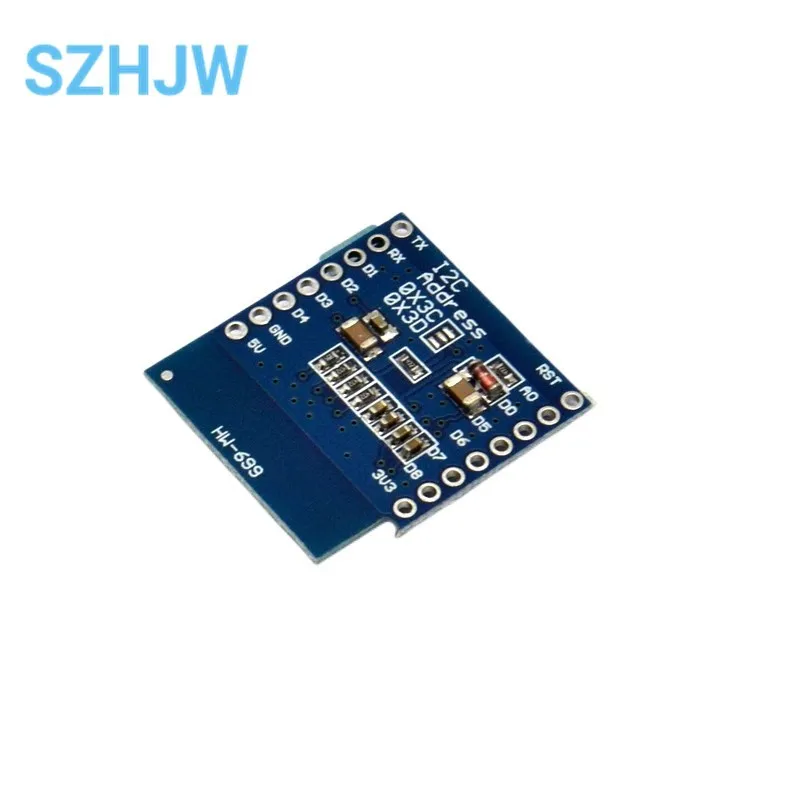 Écran d'affichage LCD LED OLED 0.66 pouces, Compatible avec WEMOS D1 MINI ESP32 64x48 0.66 pouces, module IIC I2C, 0.66 pouces