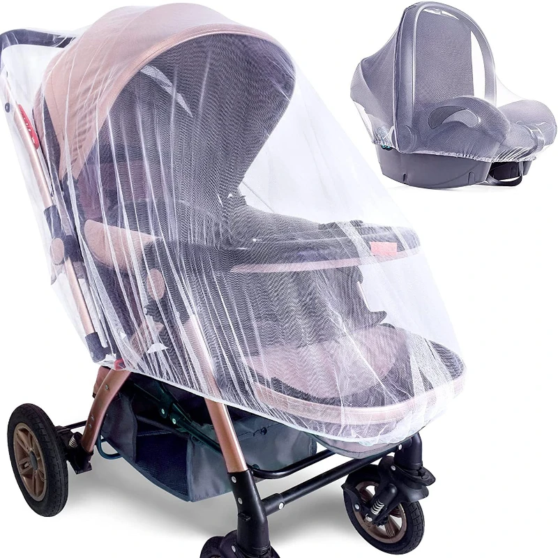 Baby Stroller Mosquito Net Children\'s Stroller Full Cover Spring and Summer Season Mosquito Proof Encrypted Protective Cover