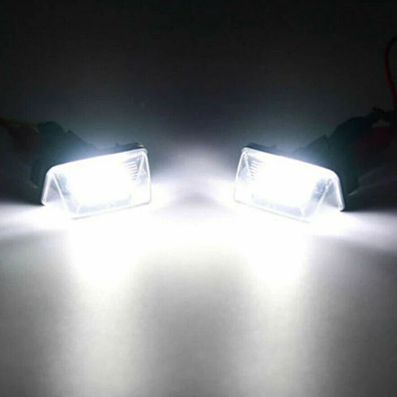 Lampu plat nomor LED mobil 2 buah untuk Peugeot 207 SW 2006-2012 untuk Peugeot 206 206CC 206SW 1998-2010