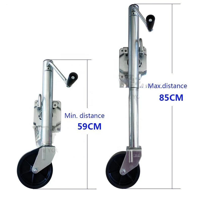 1200lbs Trailer Jack with Jockey wheel Galvanized Single 6