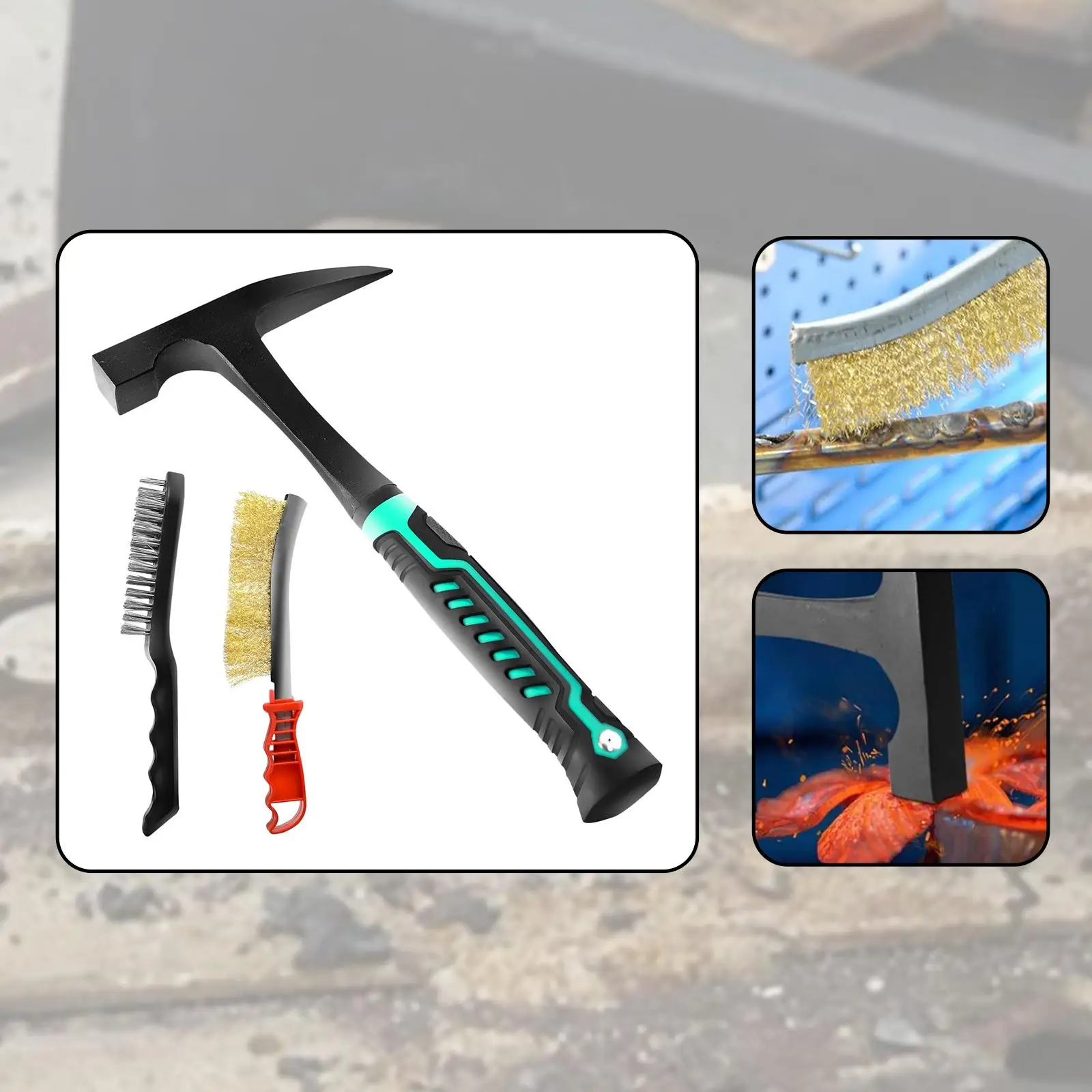 22oz Welding Chipping Hammer Compact Equipment Professional Maintenance Multifunctional Portable DIY Projects Slag Removal Tool