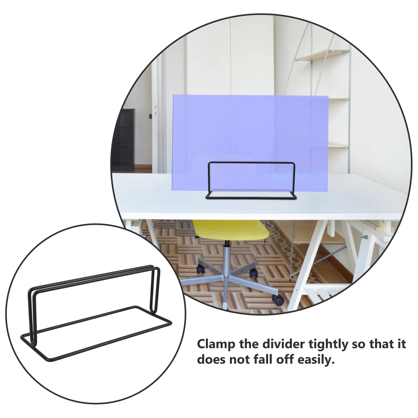 

Screen Clip For Desk Panel Bracket Mounting Baffle Holder Table Divider Clamp Privacy Partition Bracket Mobile Panel Clip