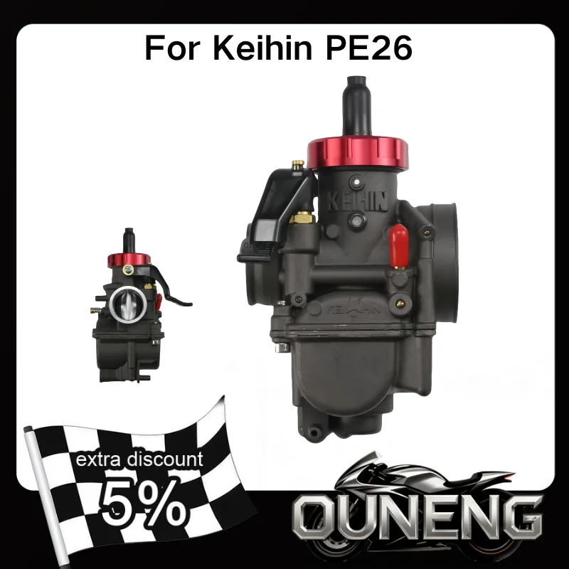ل Keihin PE 26 PE26 26 مللي متر NSR 140 محرك DASH ATV رباعية حفرة الترابية دراجة نارية المكربن Carb