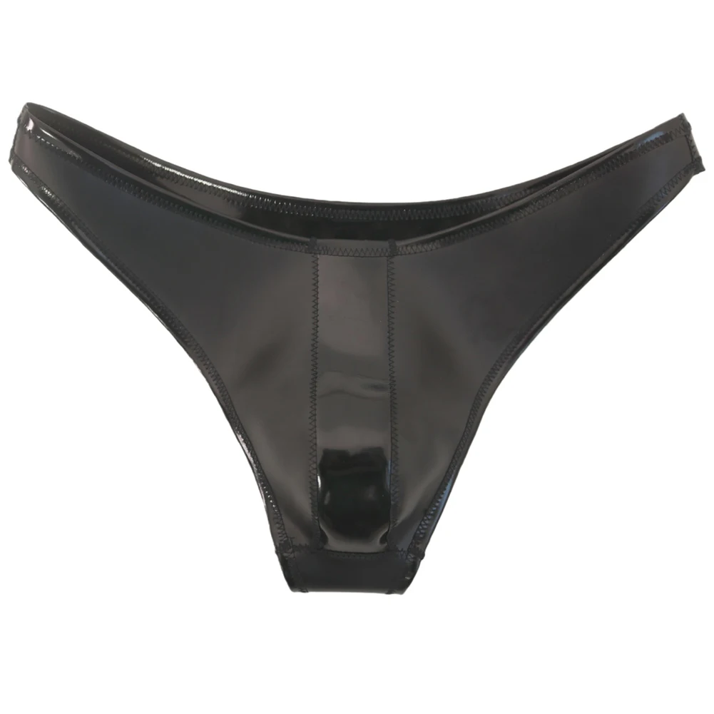 

Мужские сексуальные латексные глянцевые трусы-стринги из лакированной кожи с U-образным вырезом, очень соблазнительное нижнее белье, низкая посадка, для геев
