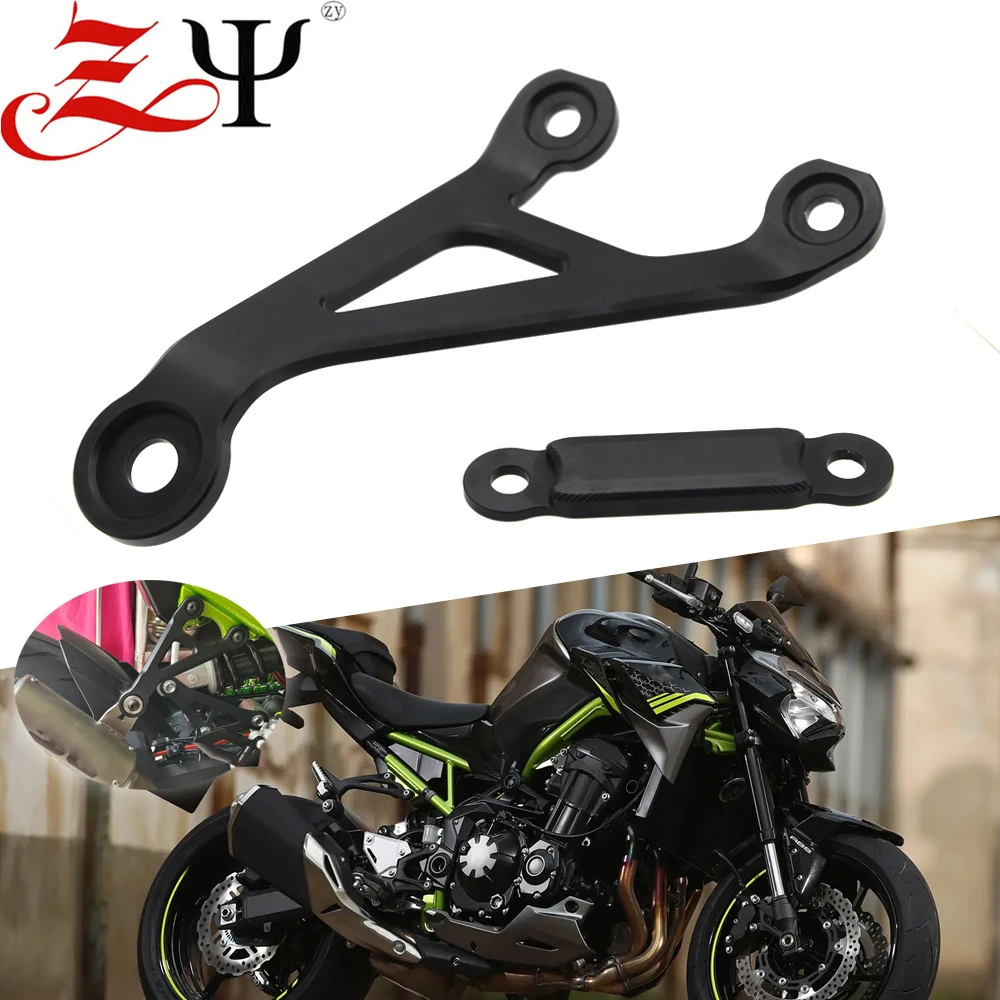 

Z 900 Exhaust bracket Fit For Kawasaki Z900 2017 2018 2019 2023 Inkjet coating Exhaust Hanger Motorcycle CNC Aluminum