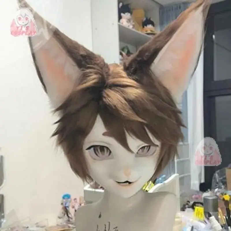 Furry Head Fursuit Cosplay Head Custom Kigurumi Fursuit Handmade Customized Kigurumi Role Play Headsets Beast