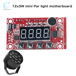 Mini placa base de luz Par RGB 3 en 1, 12x3W, RGBW, piezas de repuesto para reparación de sistema de iluminación de escenario