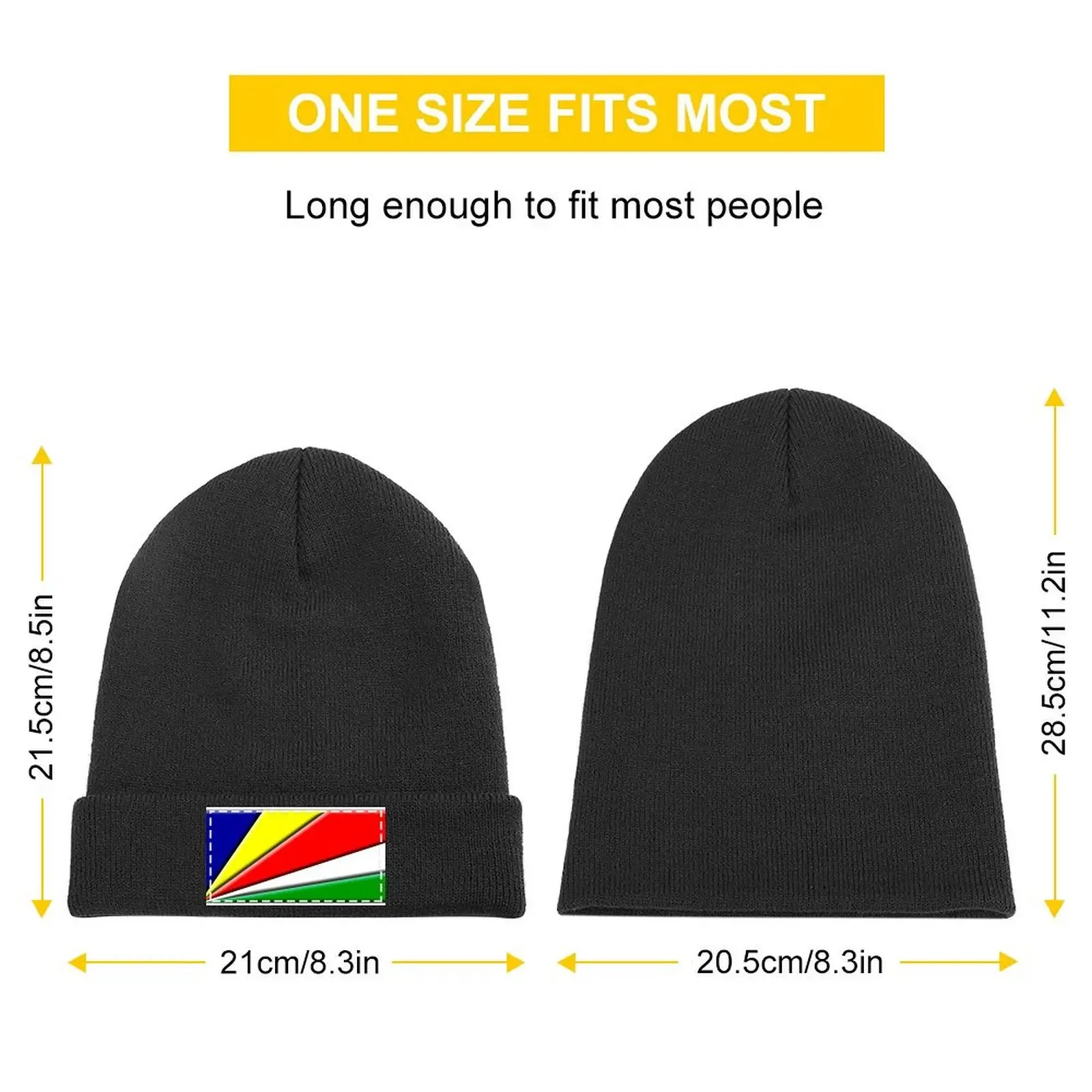 Seychelles 3D Flag Knitted Cap Sun Hat For Children derby hat Military Cap Man Hats For Men Women's