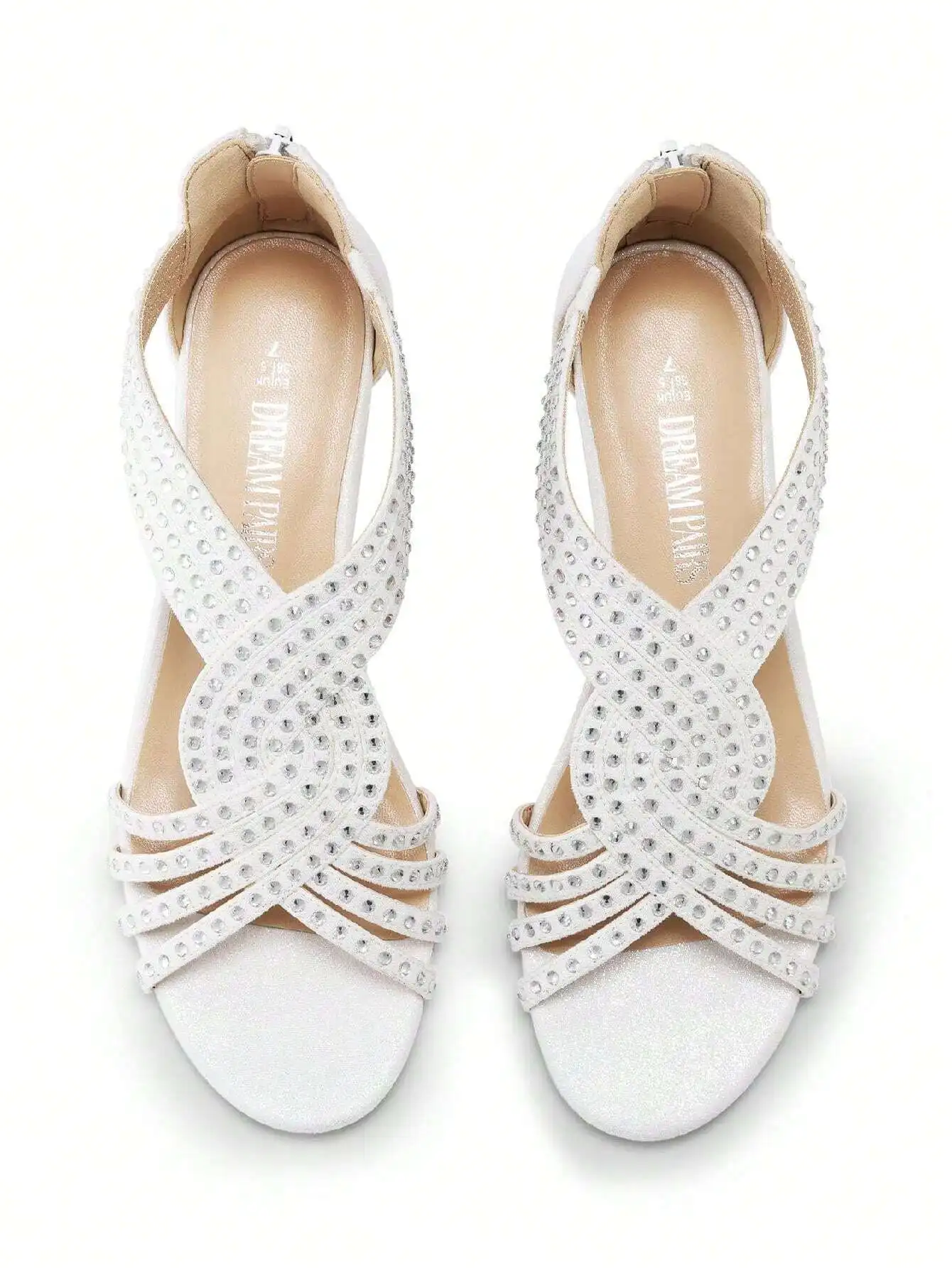 

Женские сандалии на танкетке со стразами, с открытым носком, удобные для вечеринок, свадеб и летнего сезона