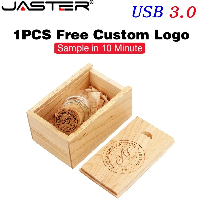 

JASTER Free Custom Logo USB Flash Drive 128GB Cute Drift Bottle Shape Memory Stick 64GB Christmas Gifts Pen Drive 32GB 16GB 8GB