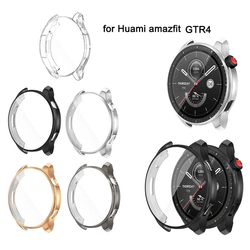 

Чехол из ТПУ с полной защитой для Huami Amazfit GTR 4, аксессуары, защитный чехол для часов