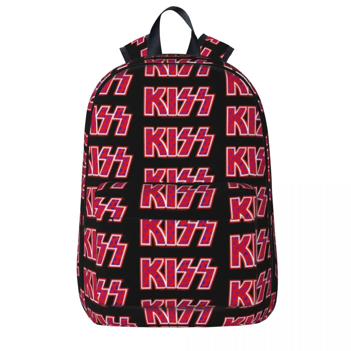 Kiss Band Backpack Red Lips Logo Workout Backpacks Men Novelty School Bags Designer Durable Rucksack