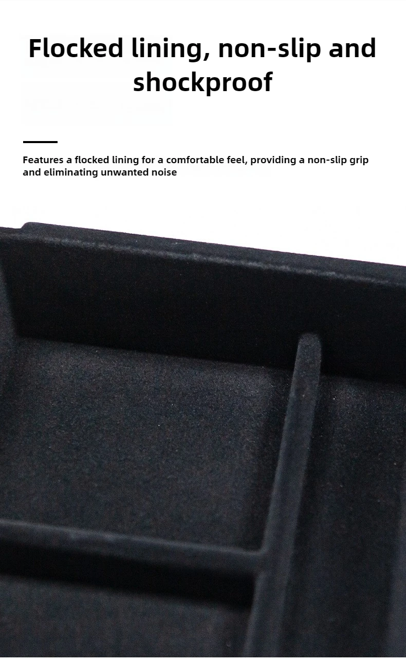 Für Tesla Model Y L Juniper 2026 Mittelkonsolen-Organizer Aufbewahrungsbox Rutschfeste Tassenmatte Armlehnenbox Versteckte Box YL Zubehör – Detail 6