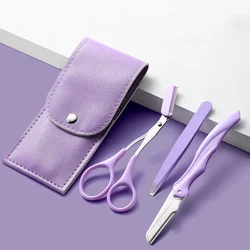 Eyebrow Trimming Knife Set Eyebrow Face Razor for Women Professional Eyebrow Scissors with Comb Brow Trimmer Scraper Accessories