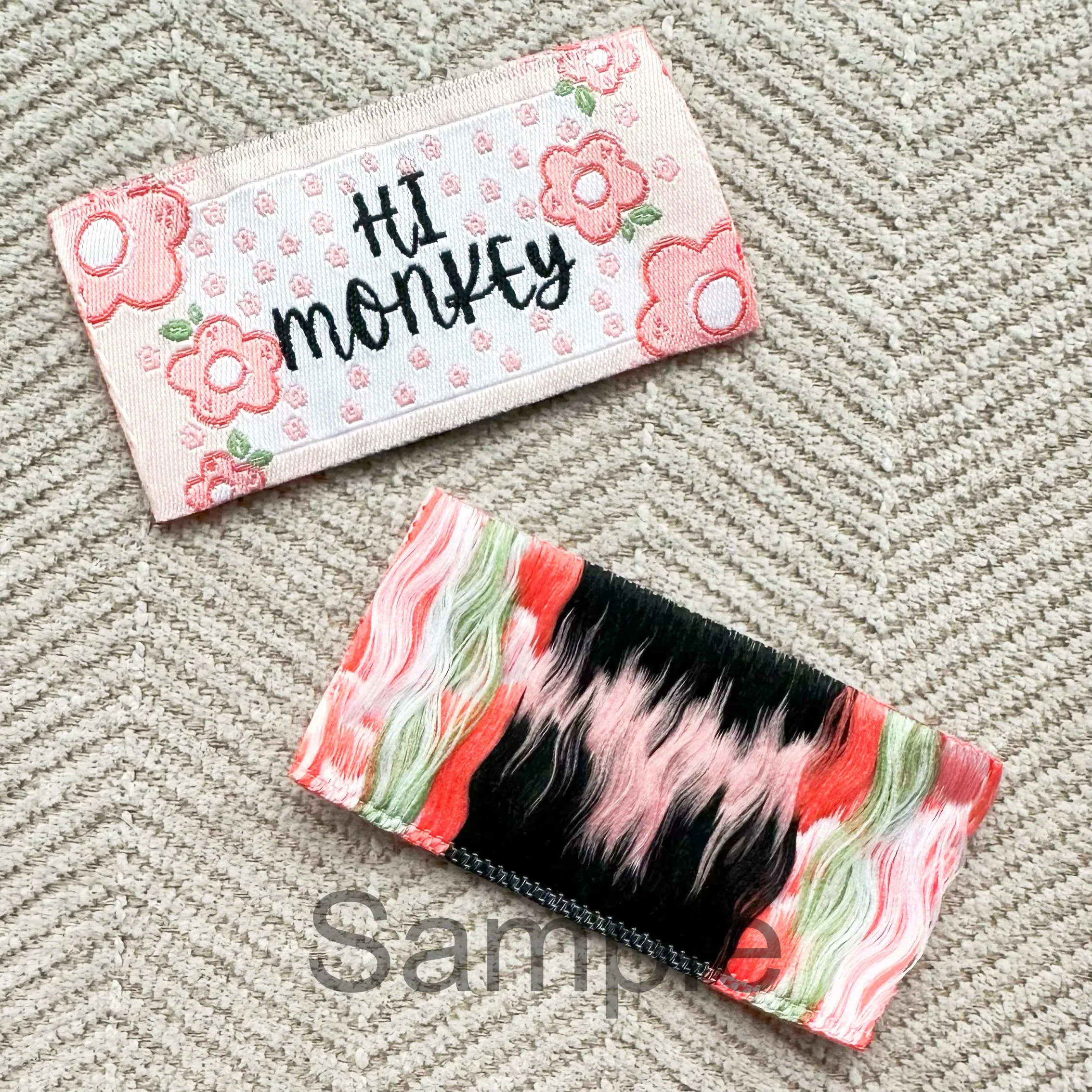 Custom Woven Labels For Clothing Shoes Tag Personalized Logo Washable Garment Tags Sewing Accessories 24040801