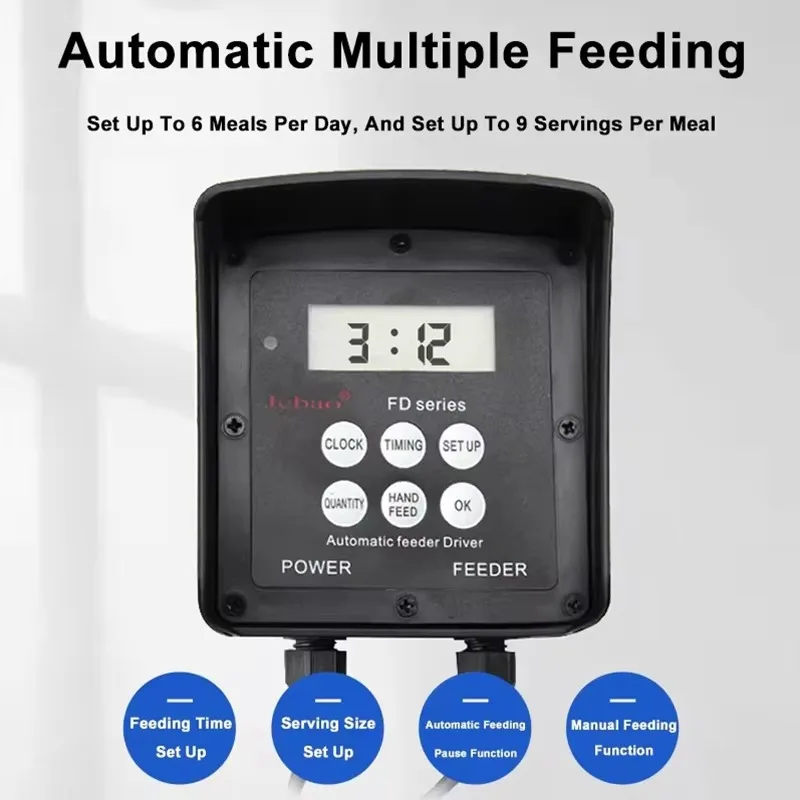 Automatic Fish Feeder Aquarium WIFI Manual Control Timed Ration Feeding High Capacity FD40 FD50 FD85 Fish Tank Pool