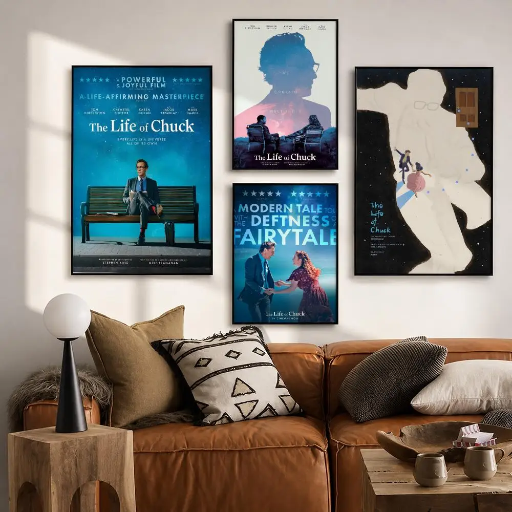 The Life of Chuck Poster HD poster wall art self-stick no-residue for home cafe office great gift