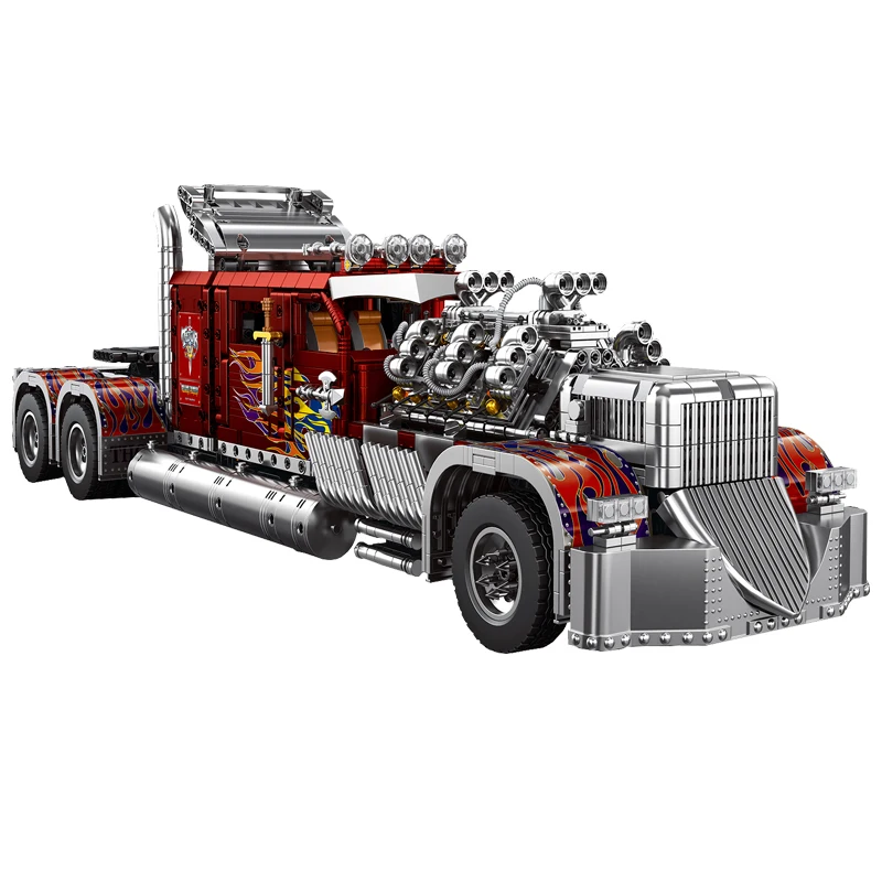 3485 stks MOC Technische RC Thor 24 Zware Vrachtwagen Bouwstenen Bouwstenen Assembleren Auto Bricks Model Speelgoed voor Jongens Gift set