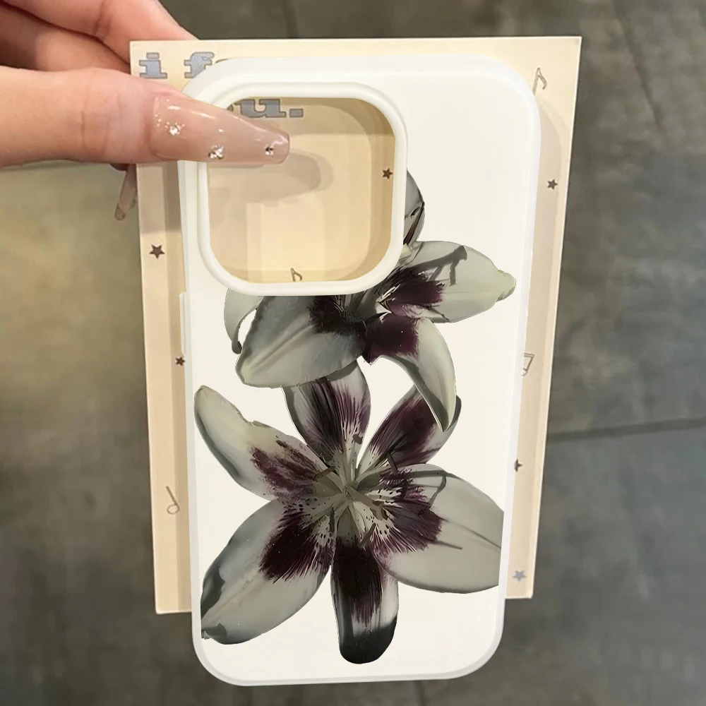 Für Xiaomi Redmi 17 Pro Max Hüllen Für Redmi Mi 11 Lite 5G Ink Lily Flowers Handyhülle 14T Pro 15T Pro 17 Pro Bonbonfarben Funda – Detail 4