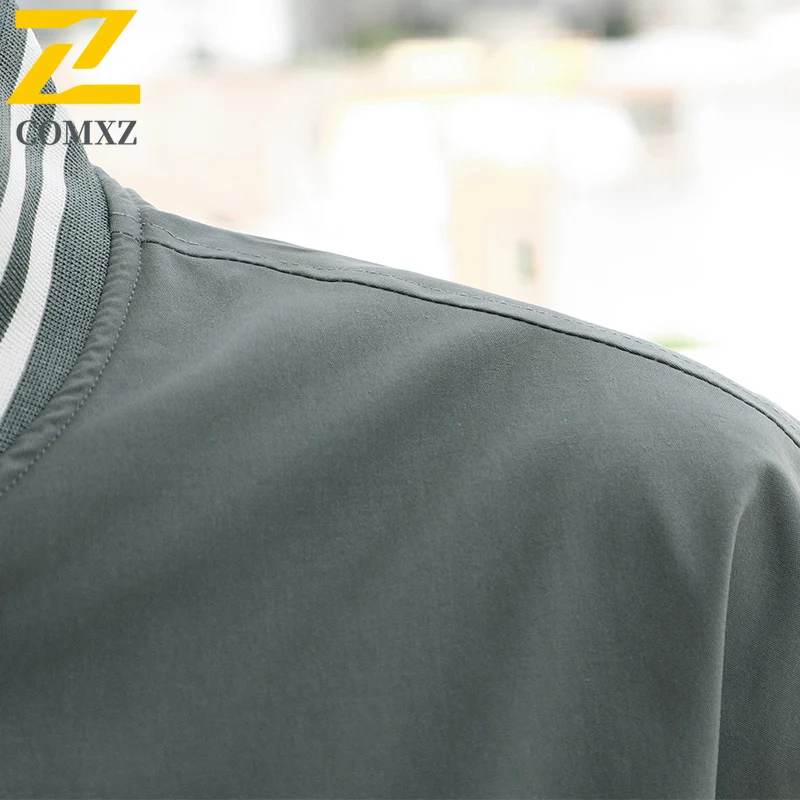 COMXZ Premium Baseball Jacket Men Autumn Fashion Adventure Versatile Coat Casual Mountain Climbing Lightweight New Mens Clothing