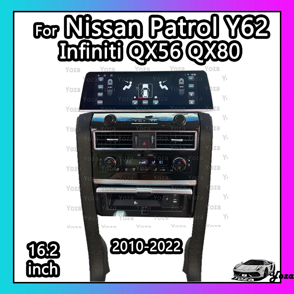 

Yoza Carplay CarRadio For Nissan Patrol Armada Y62 Infiniti QX56QX80 2010-2022Android11 TouchScreen Multimedia Player Navigation