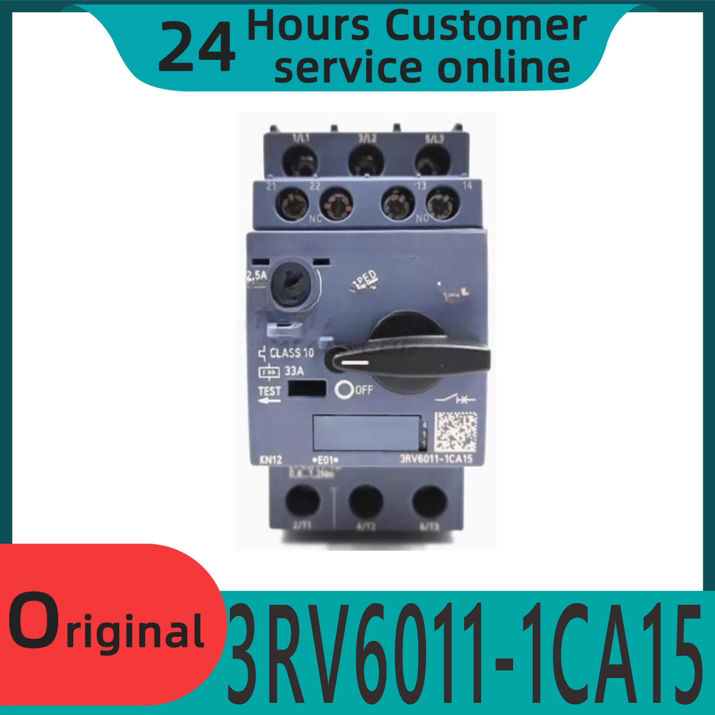 

New original motor protection circuit breaker 3RV6011CA15 1.8-2.5A