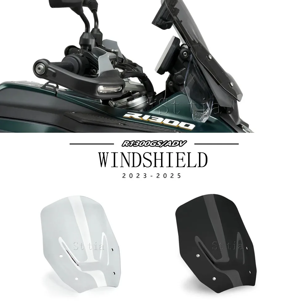 

Переднее лобовое стекло мотоцикла для BMW R1300 GS R1300GS R1300 GS, новые ветровые дефлекторы R 1300GS 2023-2025, аксессуары, передний спойлер