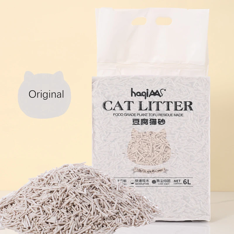 Pet tofu cat litter deodorizing cat feces house special cat milk cat litter peach flavor 2.3kg affordable cat litte