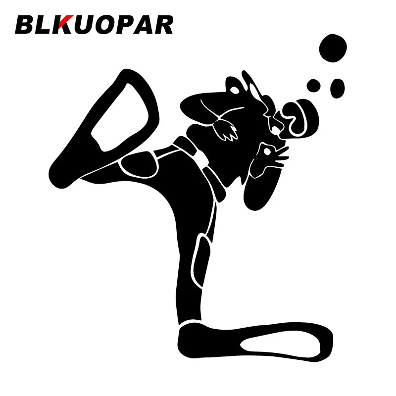 BLKUOPAR Diver's Underwater Communication Gestures Car Stickers Funny Sport Decal Sunscreen Die Cut Bumper Laptop Car Goods