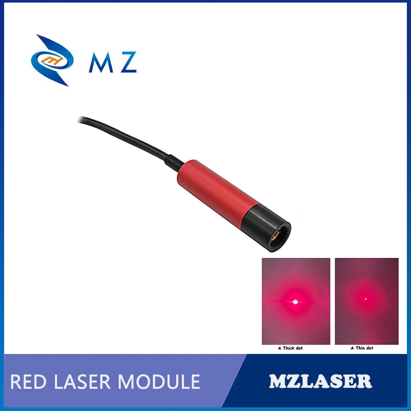 Laser Diode Module 650nm 30/50/80/100mW Adjustable Focusing Red Dot High Quality Industrial Grade