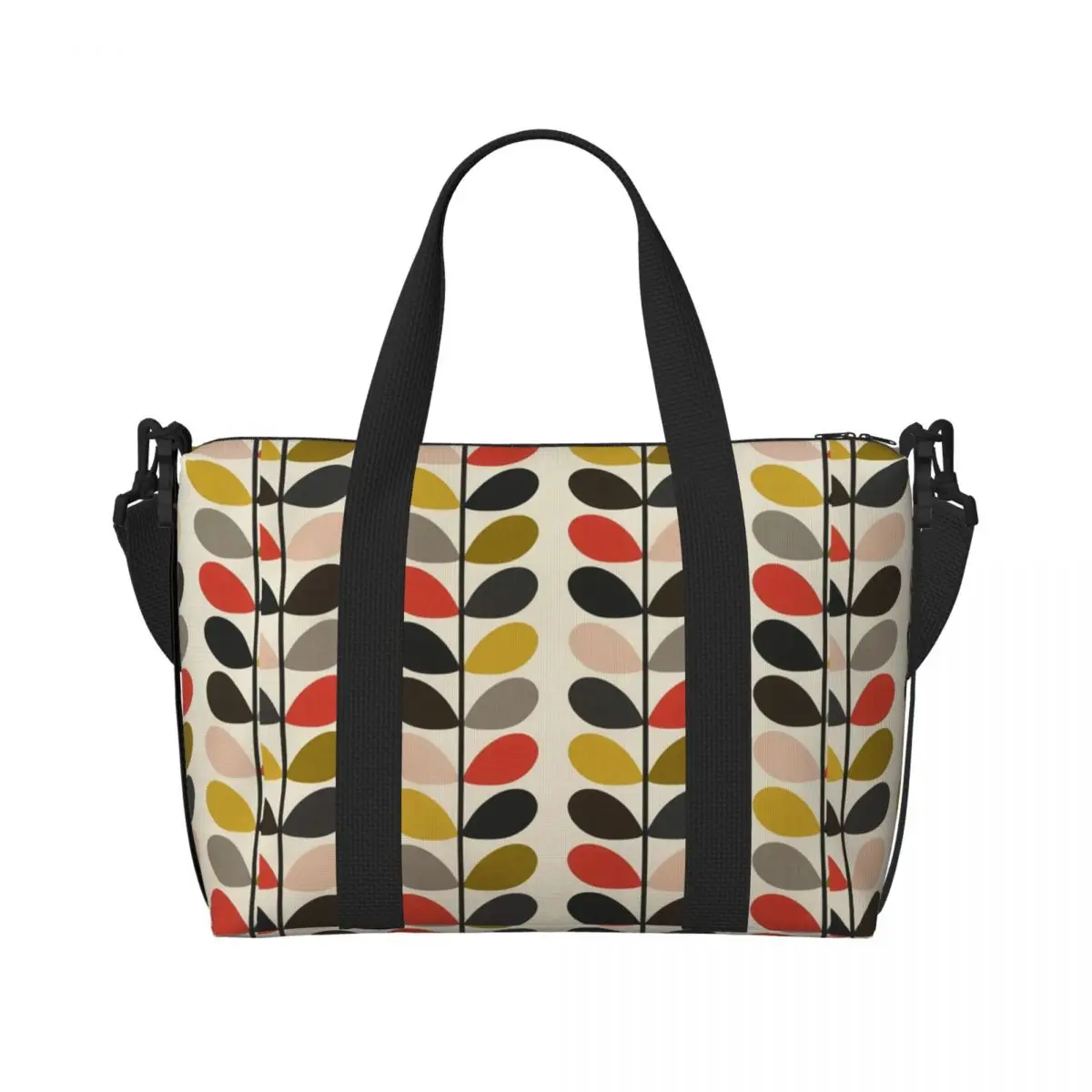 

Custom Orla Kiely Multi Stem Beach Tote Bag Women Extra Large Gym Carry On Flowers Floral Abstract Travel Shopping Bags