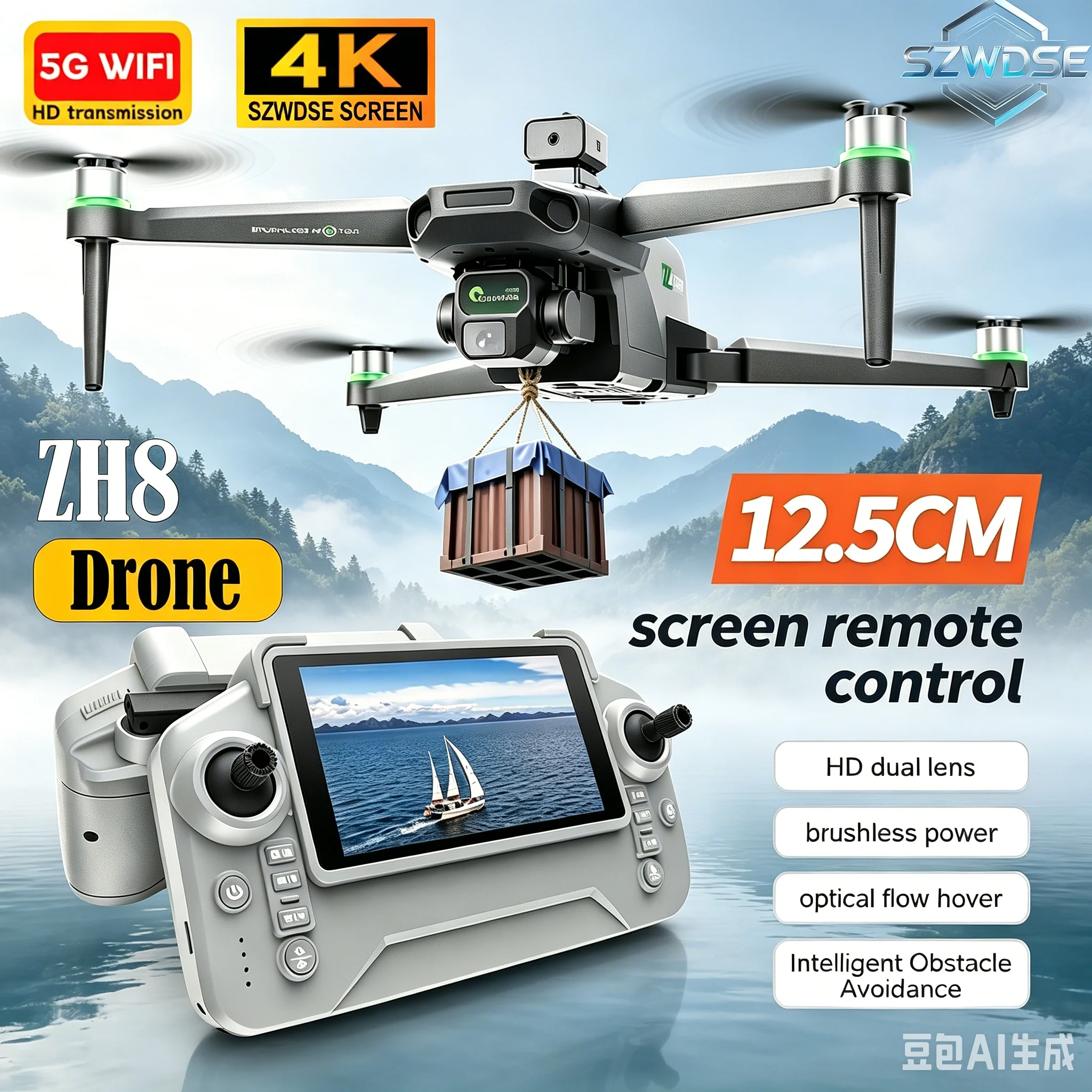 nouveau-drone-zh8-4khd-avec-ecran-moteur-sans-balais-largage-aerien-pliable-grande-telecommande-quadricoptere-pour-photographie-aerienne-fpv