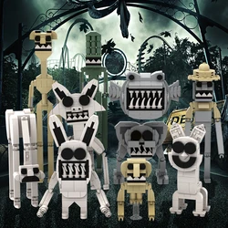 Zodiac Horror Building Blocks Brinquedo, Modelo de tijolos, Figura Anime, Jogo, Brinquedo, Presente, Gato, Panda, Elefante, Coala, Macaco, Monstro