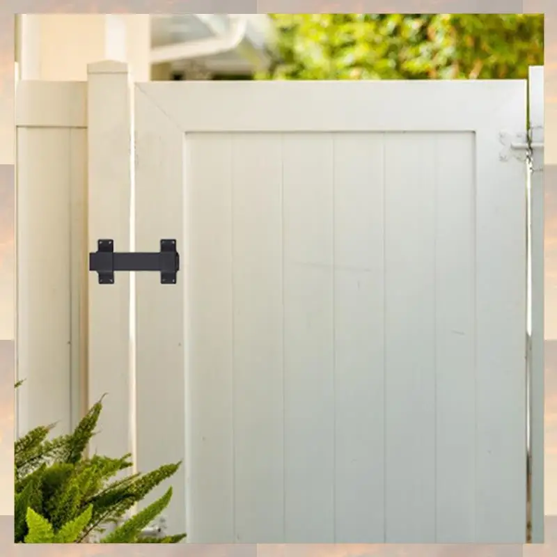 

2025 New-Slide Gate Latch,Heavy Duty Latch Lock With Padlock Hole, Suitable For Wooden Fences,Barn Door Lock,Outdoor Latch