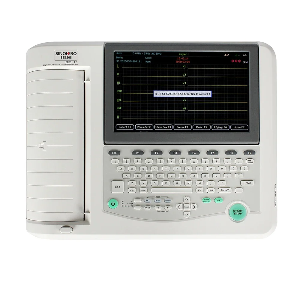 Medical 12 Channel Portable Digital Electrograph 12 Channel 12 Channel Machine